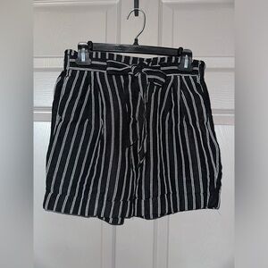 Target Women’s black striped shorts